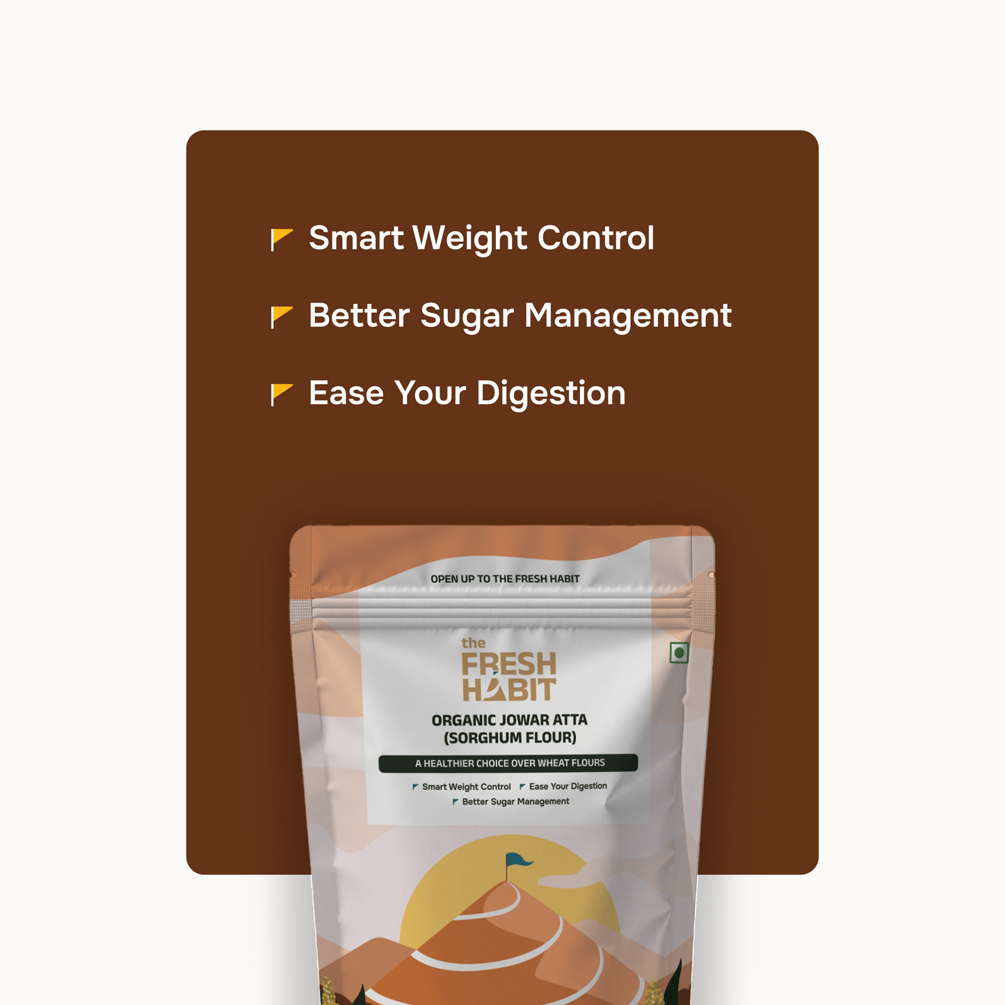 Organic Jowar Atta (Sorghum Flour)  450g