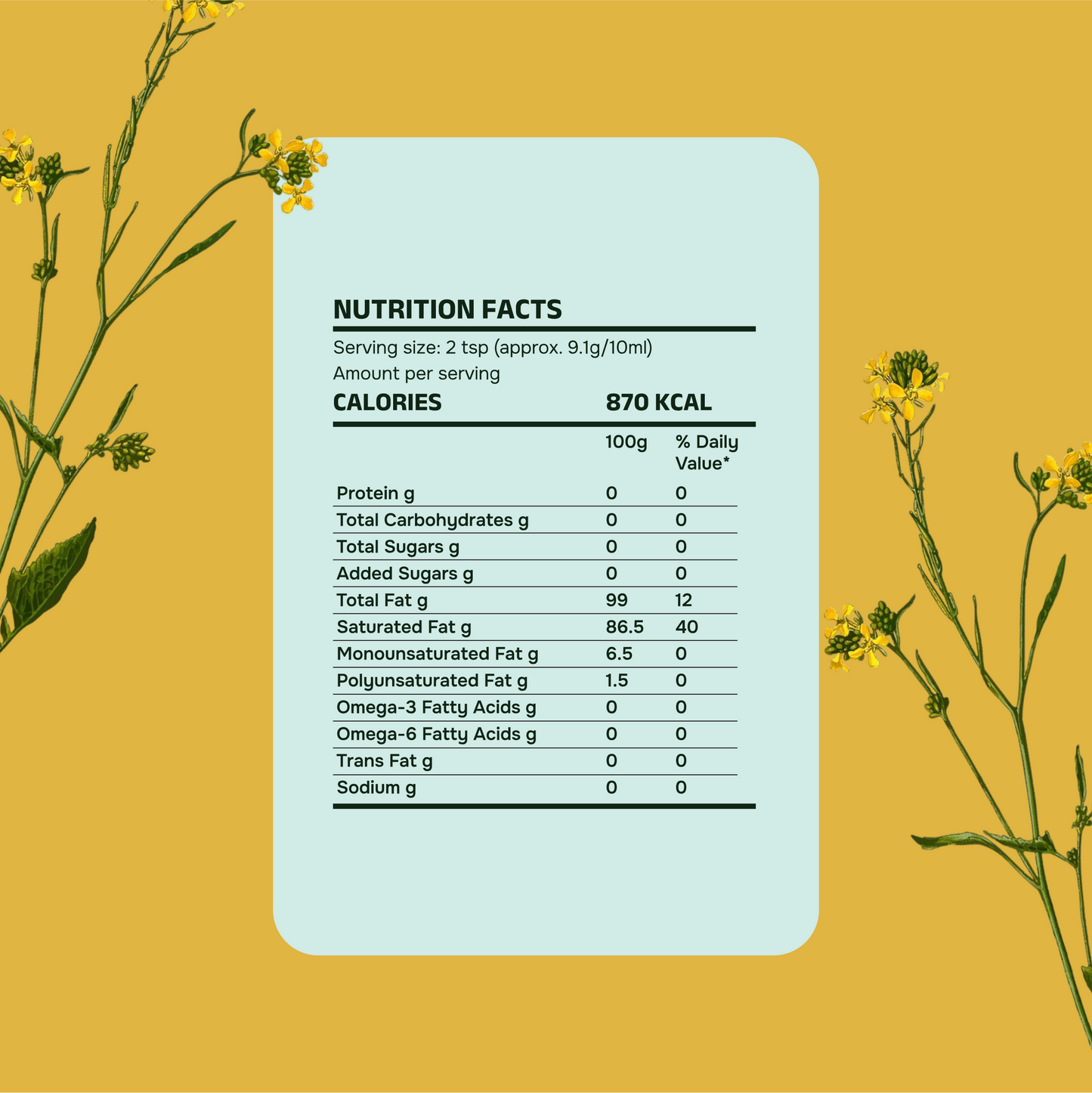 Organic Mustard Oil