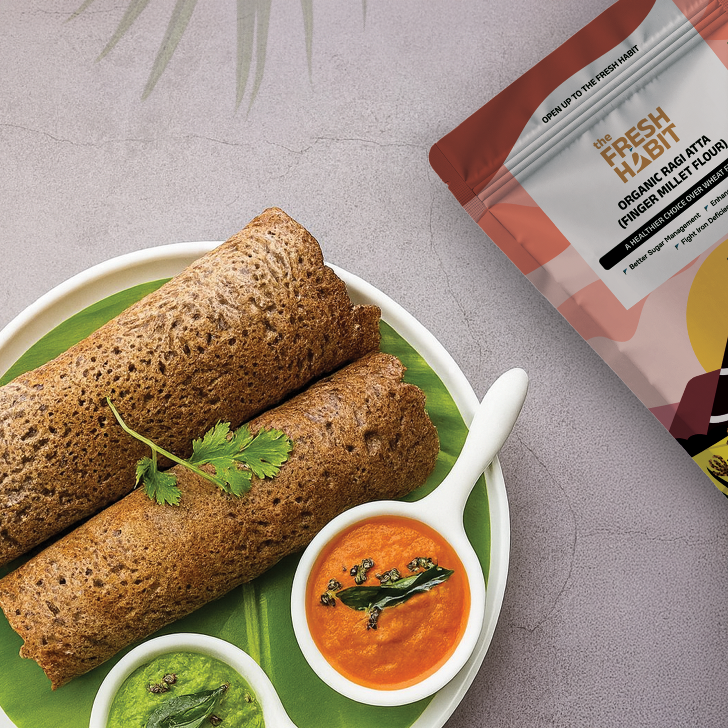 Organic Ragi Atta (Finger Millet Flour) 450g