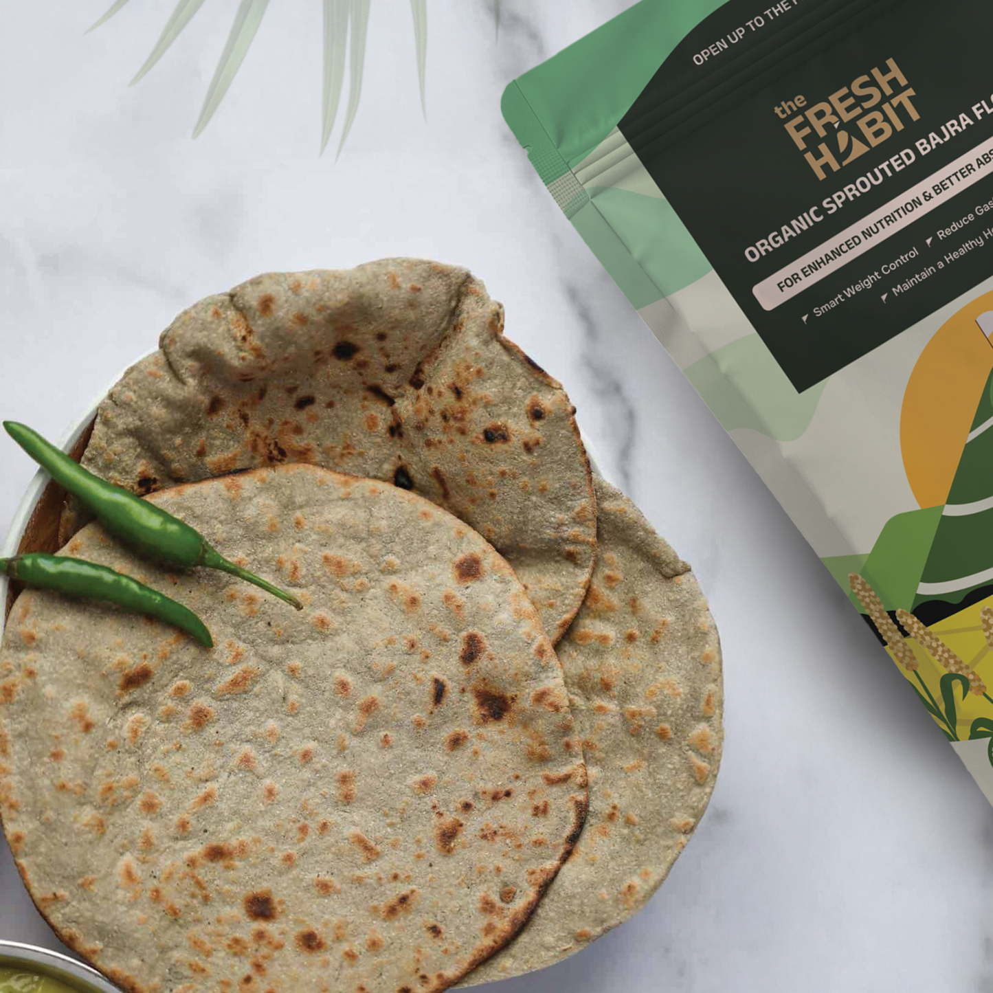 Organic Sprouted Bajra Flour 450g