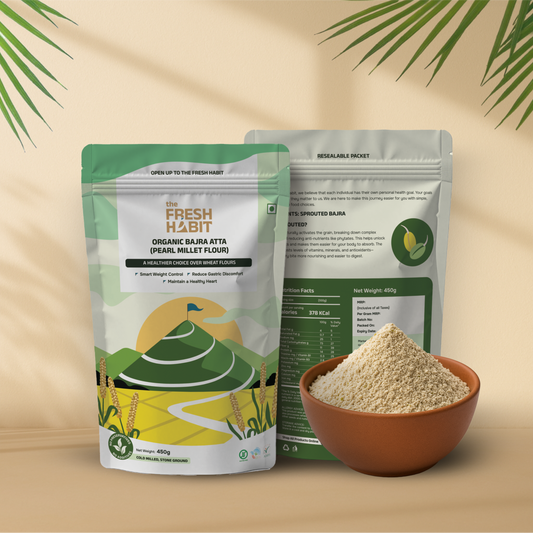 Organic Bajra Atta (Pearl Millet Flour) 450g