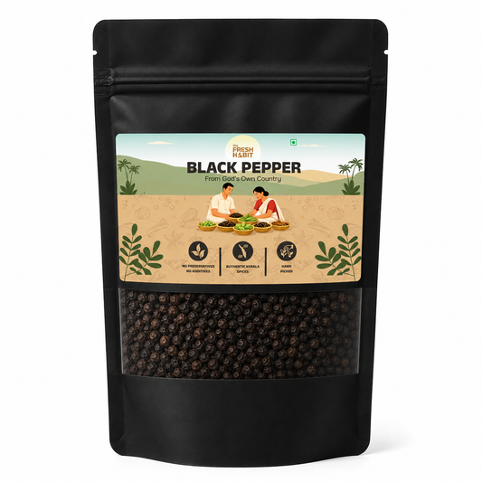 Premium Whole Black Pepper – Bold & Aromatic | Sourced from Kerala-50g