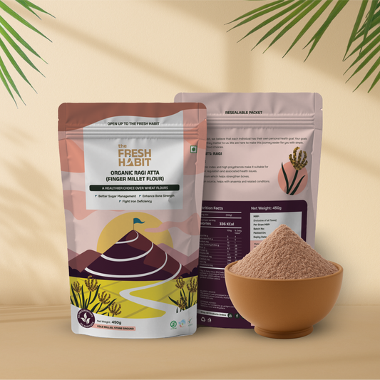 Organic Ragi Atta (Finger Millet Flour) 450g