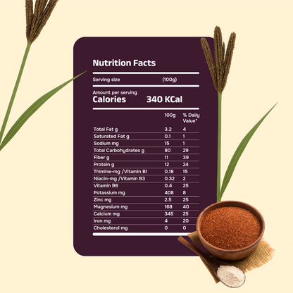 Organic Sprouted Ragi Flour 450g