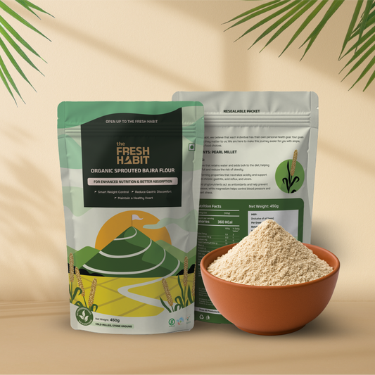 Organic Sprouted Bajra Flour 450g