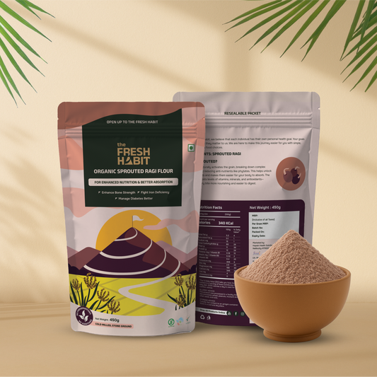 Organic Sprouted Ragi Flour 450g
